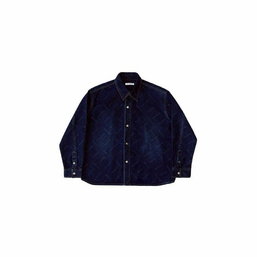 (พร้อมส่ง) AlwaysWonder - เสื้อยีนส์ Monogram Flow Denim Jacket Size : L