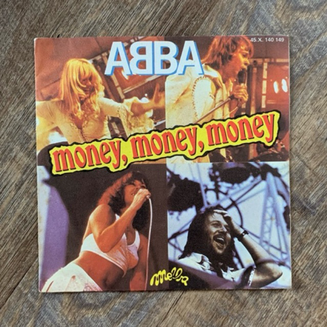 แผ่นเสียง ABBA - Money Money Money vinyl lp 7”(VG+)