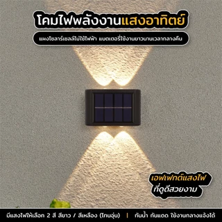 ไฟถนนโซล่าเซลล์ ไฟโซล่าเซลล์ พลังงานแสงอาทิตย์ Solar cell light สำหรับกลางแจ้ง ไฟโซ ล่าเซล ไฟติดผนังมินิมอล
