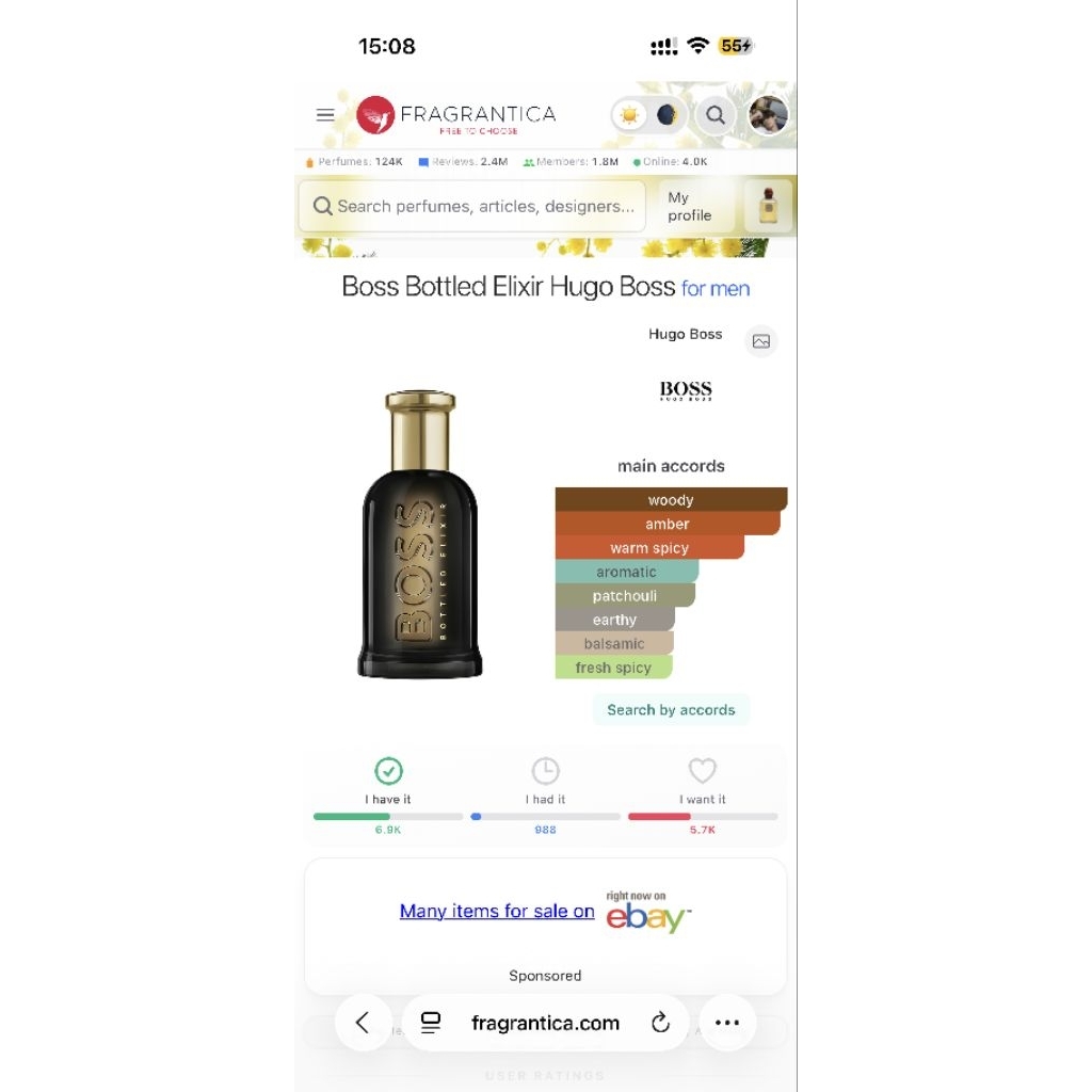 Boss Bottled Elixir Hugo Boss