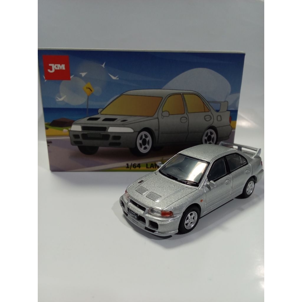 JKM 1/64 Mitsubishi Lancer Evolution III Evo 3 สีเงิน รุ่นลิขสิทธิ์แท้ สาย JDM พร้อมกล่อง