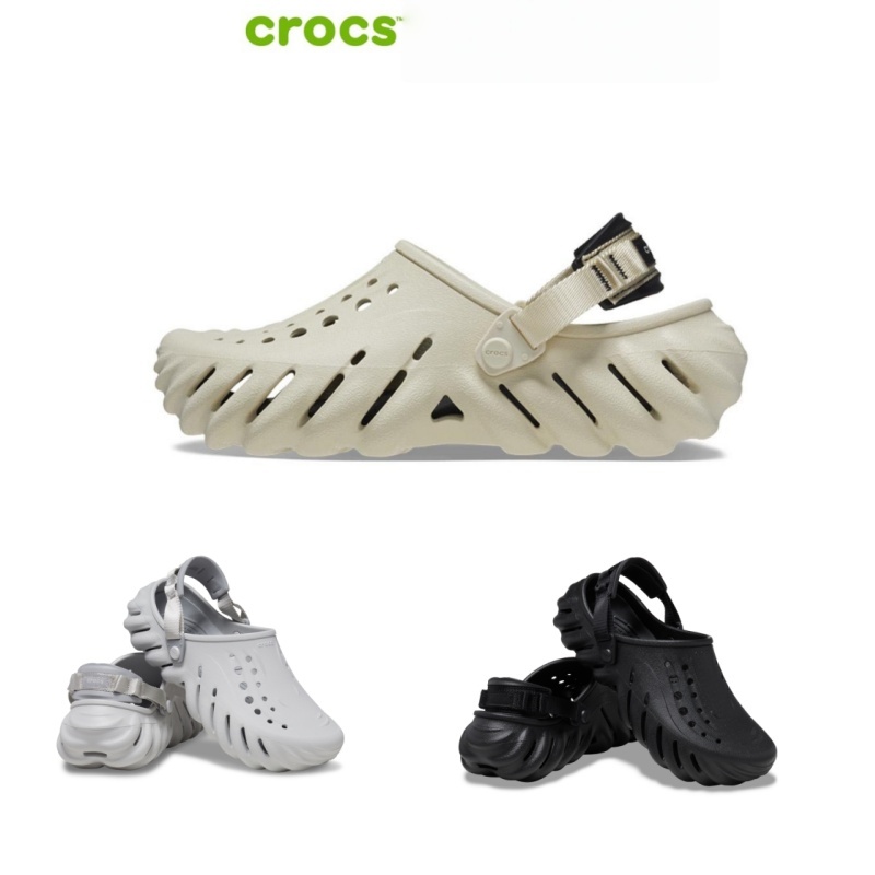 Crocs Echo Clog รองเท้าลำลองผู้ใหญ่ รองเท้าแตะผู้ชาย รองเท้าแตะผู้หญิง [ขนาด M4 M5 M6 M7 M8 M9 M10 M