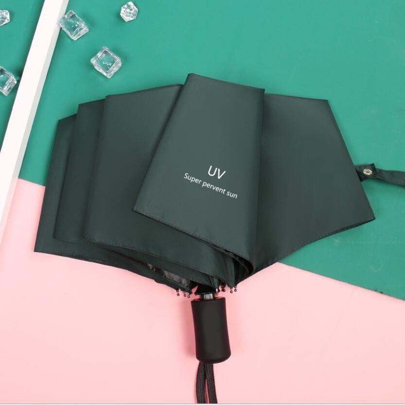ส่งด่วน🎌(แถมฟรี!! ถุงใส่ร่มเปียก☔) ร่มพับ3ตอน ร่มกันUV ลายผลไม้🍉ลายหมีบราวน์  ด้านในสีดำ แข็งแรง