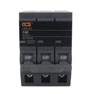 เซอร์กิตเบรกเกอร์ เมนเบรกเกอร์ ลูกย่อย Circuit Breaker 1P / 2P / 3P ขนาด 10A-63A รุ่น CM1-63 USA (Plug-on)