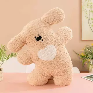 ตุ๊กตาหมาหูยาว ครีม น้ำตาล ขาว 50CM นุ่มนิ่ม น่ารัก สำหรับผู้ที่ชื่นชอบความนุ่มและน่ารัก เป็นของขวัญเขียนการ์อวยพรได้