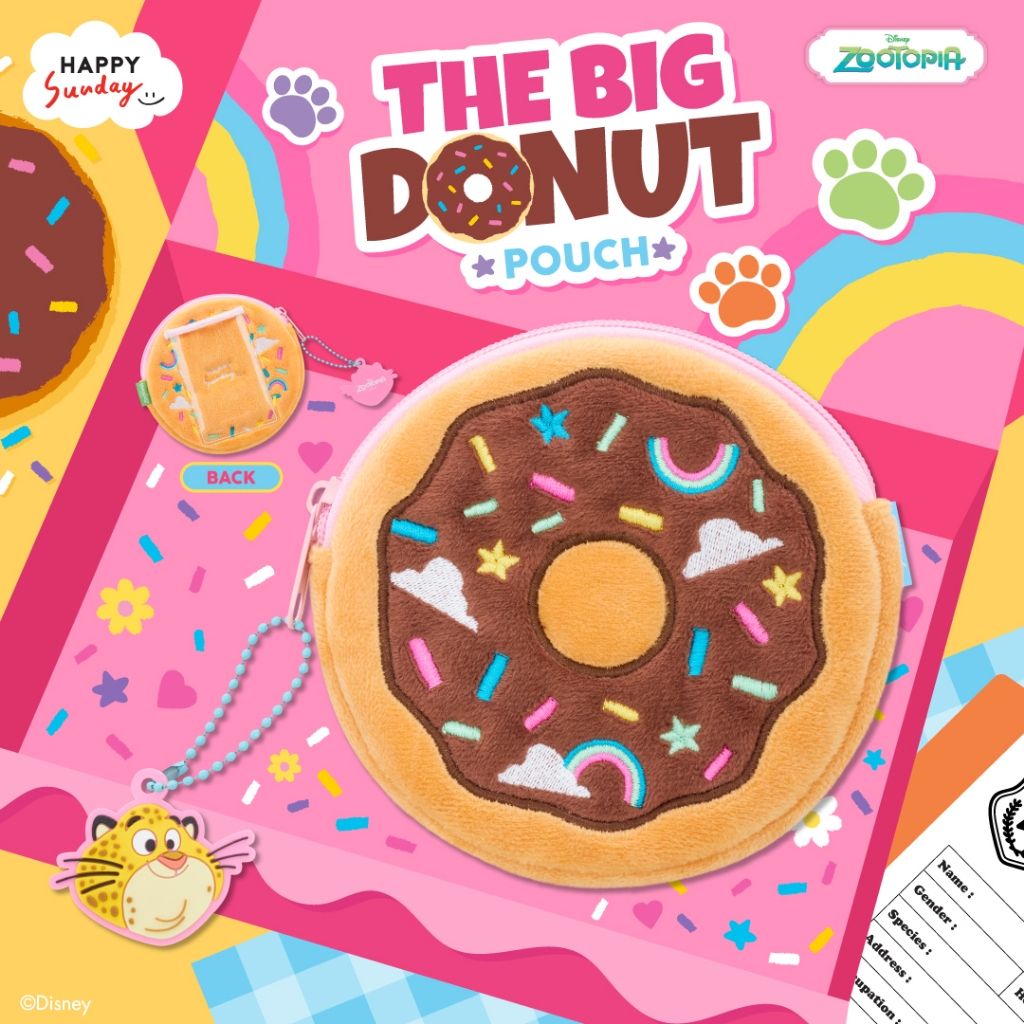 THE BIG DONUT POUCH | กระเป๋าโดนัท ZOOTOPIA