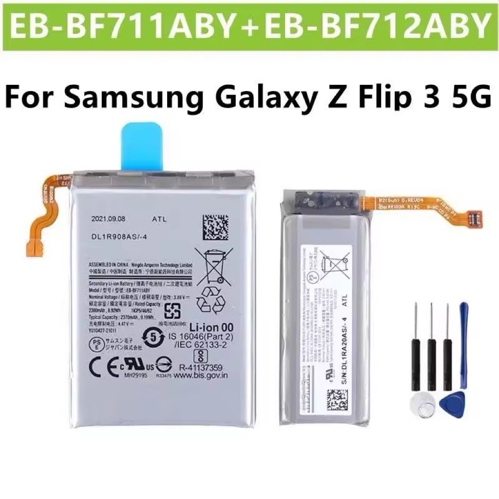 แบตเตอรี่ EB-BF712ABY EB-BF711ABY ของแท้สำหรับ Samsung Galaxy Z Flip 3 5G F711 F711B SM-F711B F712 +