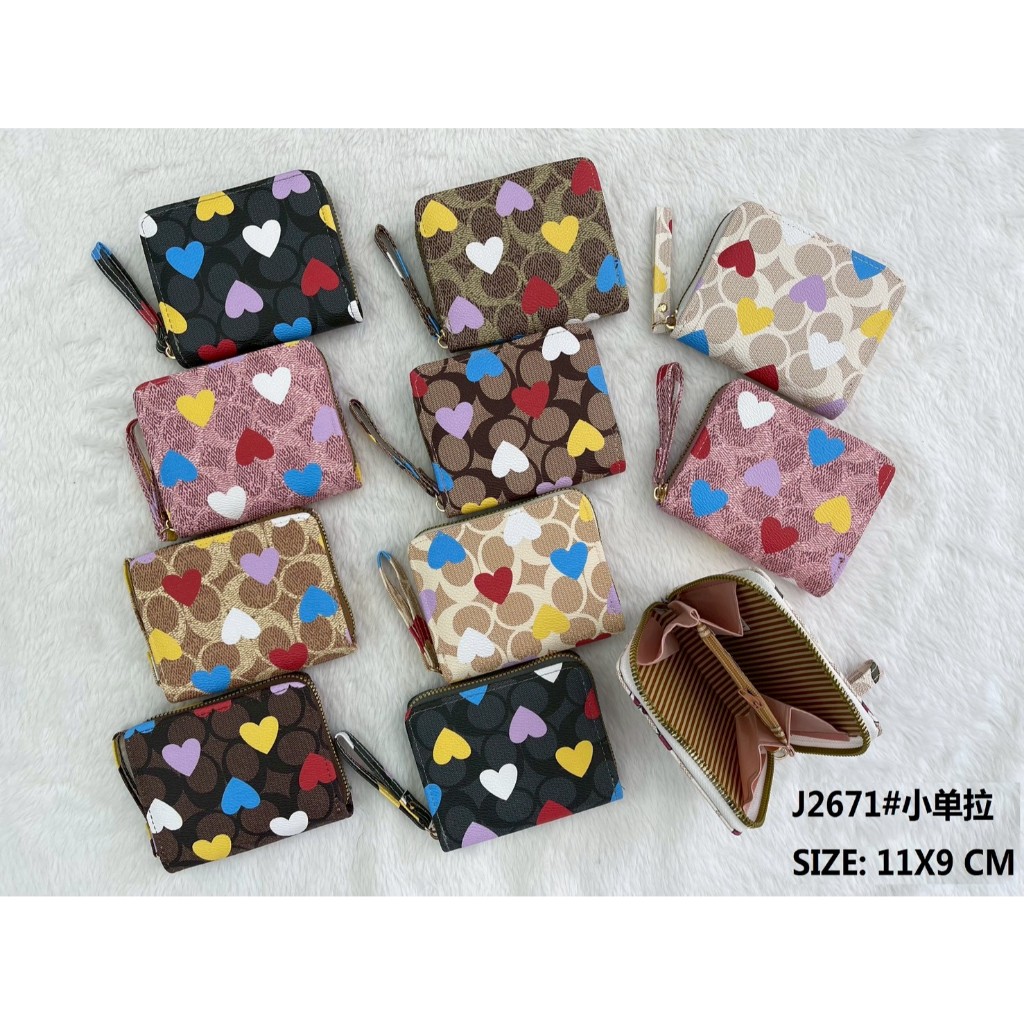 L46#กระเป๋าราคาถูก25฿ กระเป๋าสตางค์ใบสั้น กระเป๋าผู้หญิง ใส่แบงค์ใส่เหรียญ หนังPU สินค้ามาใ