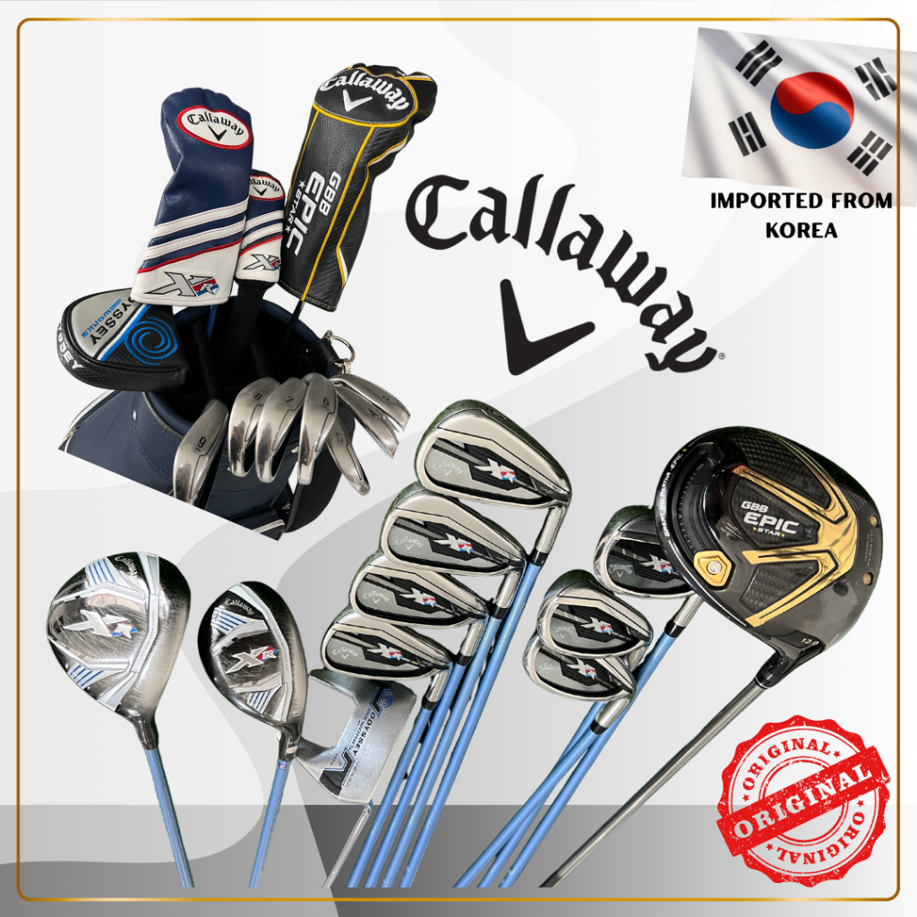 ✨(ชุดไม้กอล์ฟมือสอง) Callaway Full Set - for Lady  -Driver Callaway GBB Epic Star  Loft 12 , Flex : 