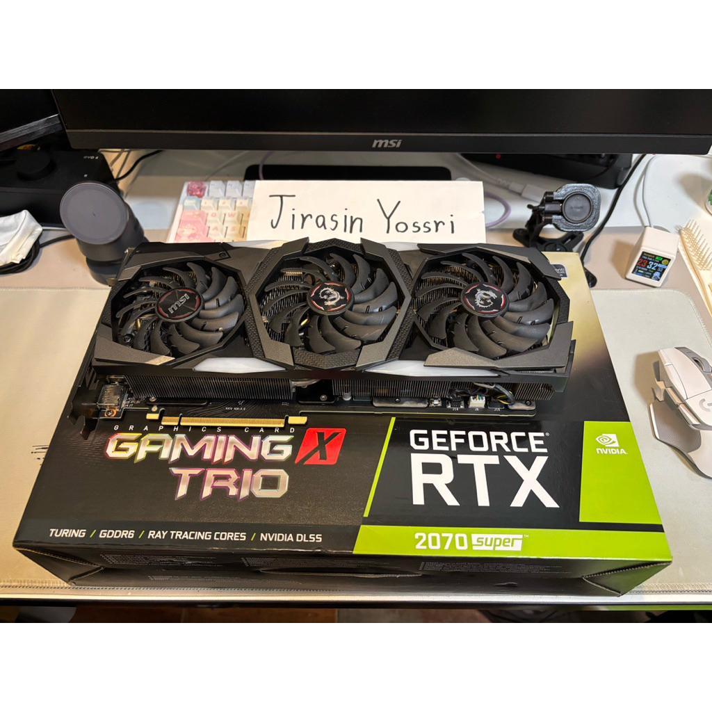 การ์ดจอมือสอง MSI RTX 2070super 8gb มีกล่อง ของครบ [มือสอง]
