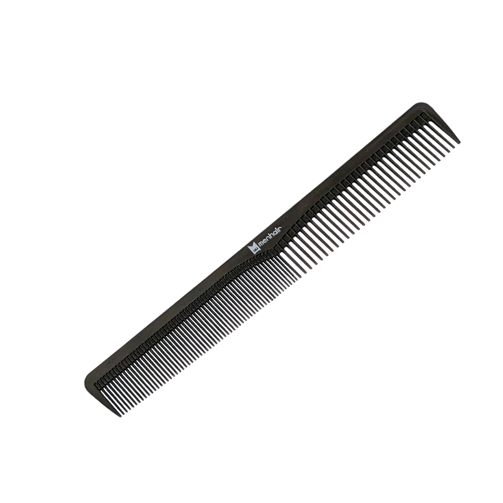 MENHAIR Carbon RESIN หวีพลาสติกผสมคาร์บอน (โค้งได้ไม่หัก กันไฟฟ้าสถิต)