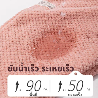 Livio. แห้งเร็วผ้าคลุมผม หมวกเช็ดผม แห้งไว-ใยไมโครไฟเบอร์หนาพิเศษดูดซับน้ำผ้าขนหนู อาบน้ำ แห้งหลังสระ Hair towel