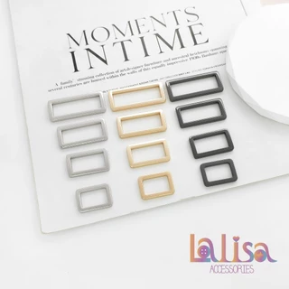 ห่วงสี่เหลี่ยมโลหะ อะไหล่กระเป๋า เสื้อผ้า ขนาด 20–40mm alloy square buckle CW-1145B