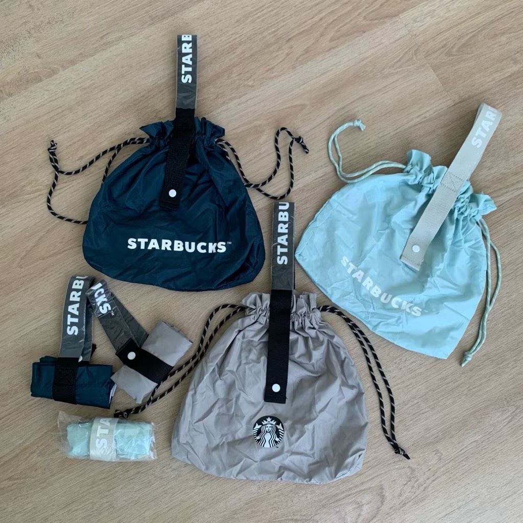 Multipurpose Foldable Bag กระเป๋าสตาร์บัคส์ พับได้ พกพาง่าย (starbucks แบรนด์แท้) จาก shop ไทย