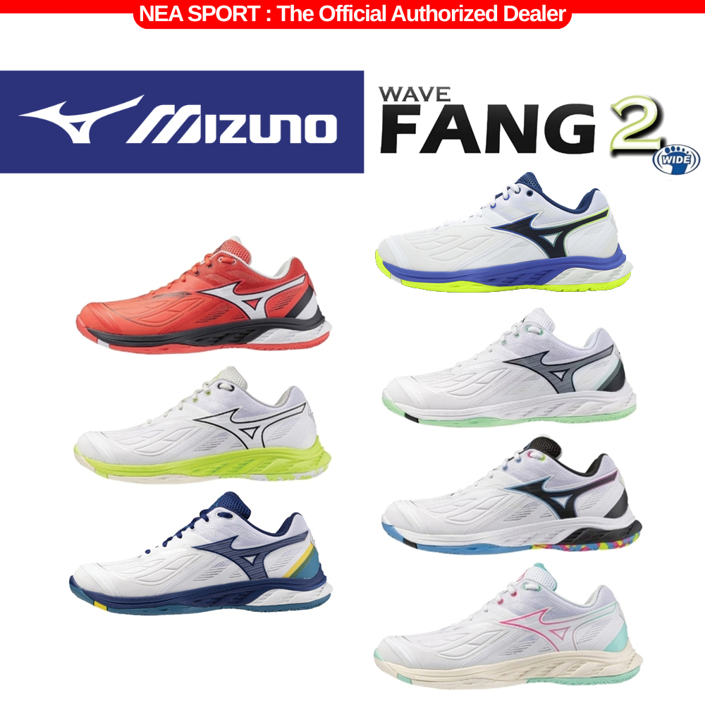 [NEA หามาให้แล้ว!! อย่าได้ช้า] MIZUNO Badminton WAVE FANG 2 รองเท้าแบดมินตัน หน้ากว้าง มิซูโน่ แท้
