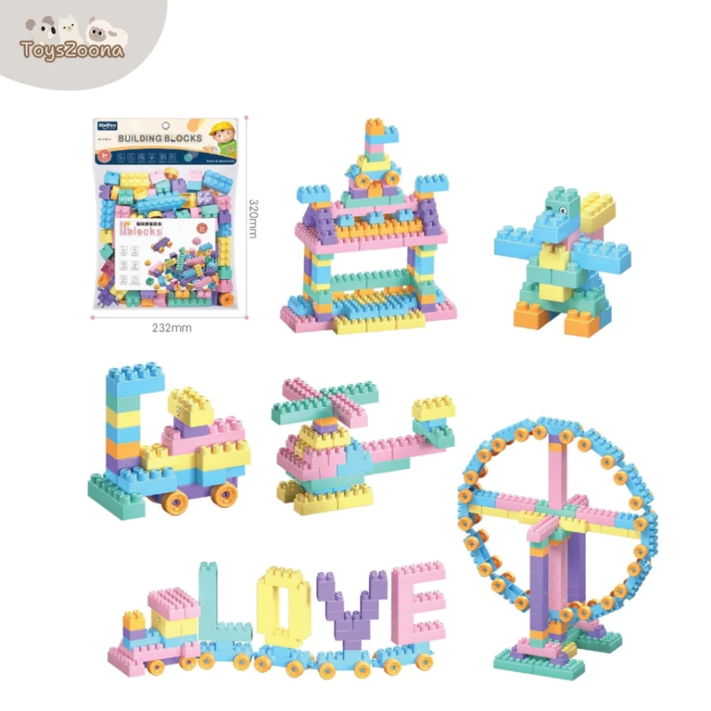 Toyszoona บล็อกตัวต่อ เลโก้ ชุดตัวต่อ 40/133/200 ชิ้น thumbnail 4