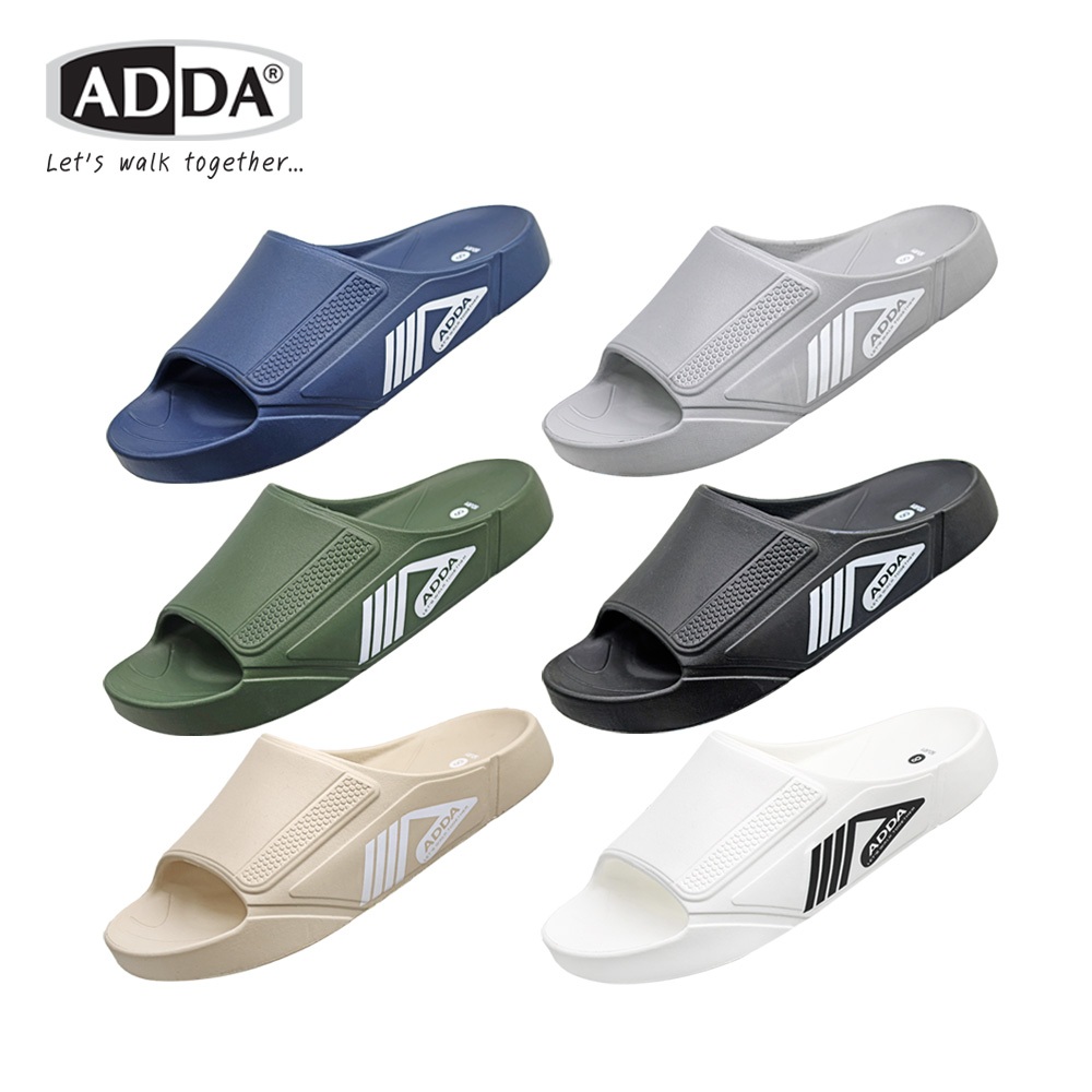 ADDA รองเท้าแตะ รองเท้าลำลอง สำหรับผู้ชาย แบบสวม รุ่น 5DJ01M1 (ไซส์ 7-10)