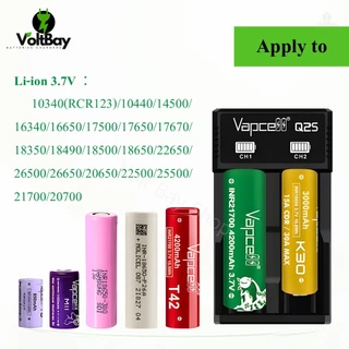 Vapcell Q2S charger เครื่องชาร์จถ่าน แบบ 2 ช่อง