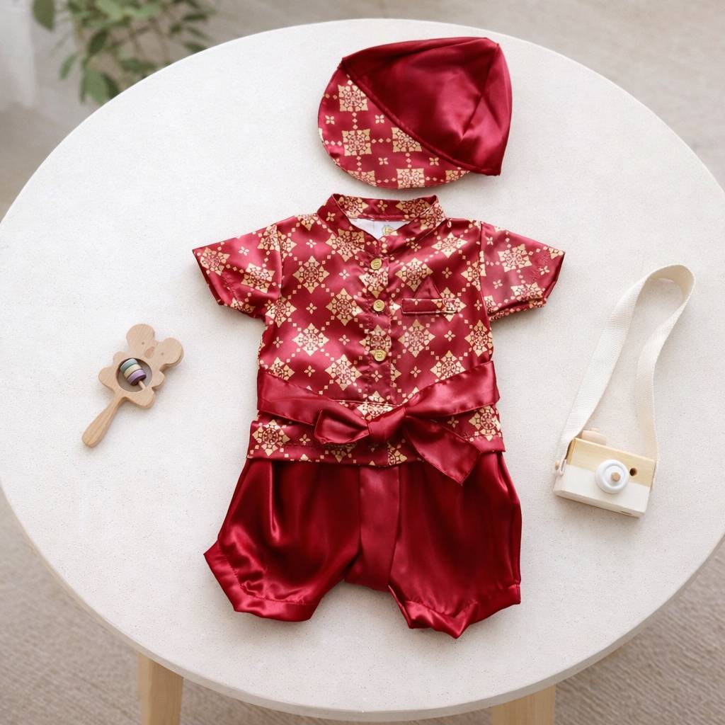 สินค้าขายดี รอมเปอร์ชุดไทยเด็กผู้ชาย สีสวยๆใส่สงกรานต์ (เด็กแรกเกิด-1ขวบ)