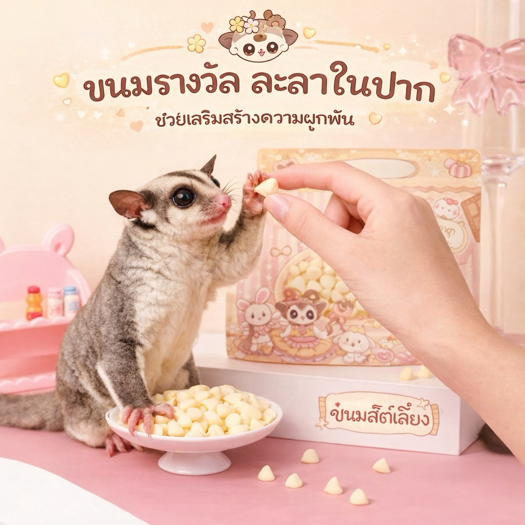 [crazy pet shop]ขนมชีสโยเกิร์ต NuoNuo หอมหวานอร่อยสำหรับสัตว์เลี้ยงชูการ์แฮมสเตอร์