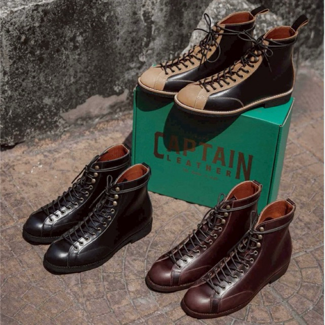 CAPTAIN LEATHER รองเท้าบูทหนังแท้ รุ่น BORN
