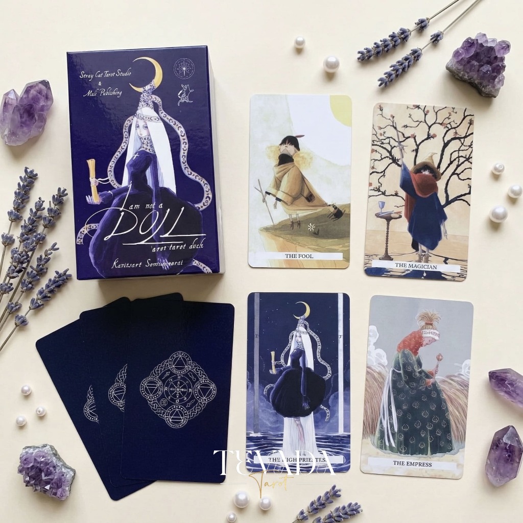 ไพ่ยิปซี ไพ่ทาโรต์ ไพ่ทาโร่ I Am Not A Doll Tarot ลายหุ่นเชิด ายน่ารัก ขอบโฮโลแกรม สำหรับมือใหม่ ของแท้ พร้อมส่ง