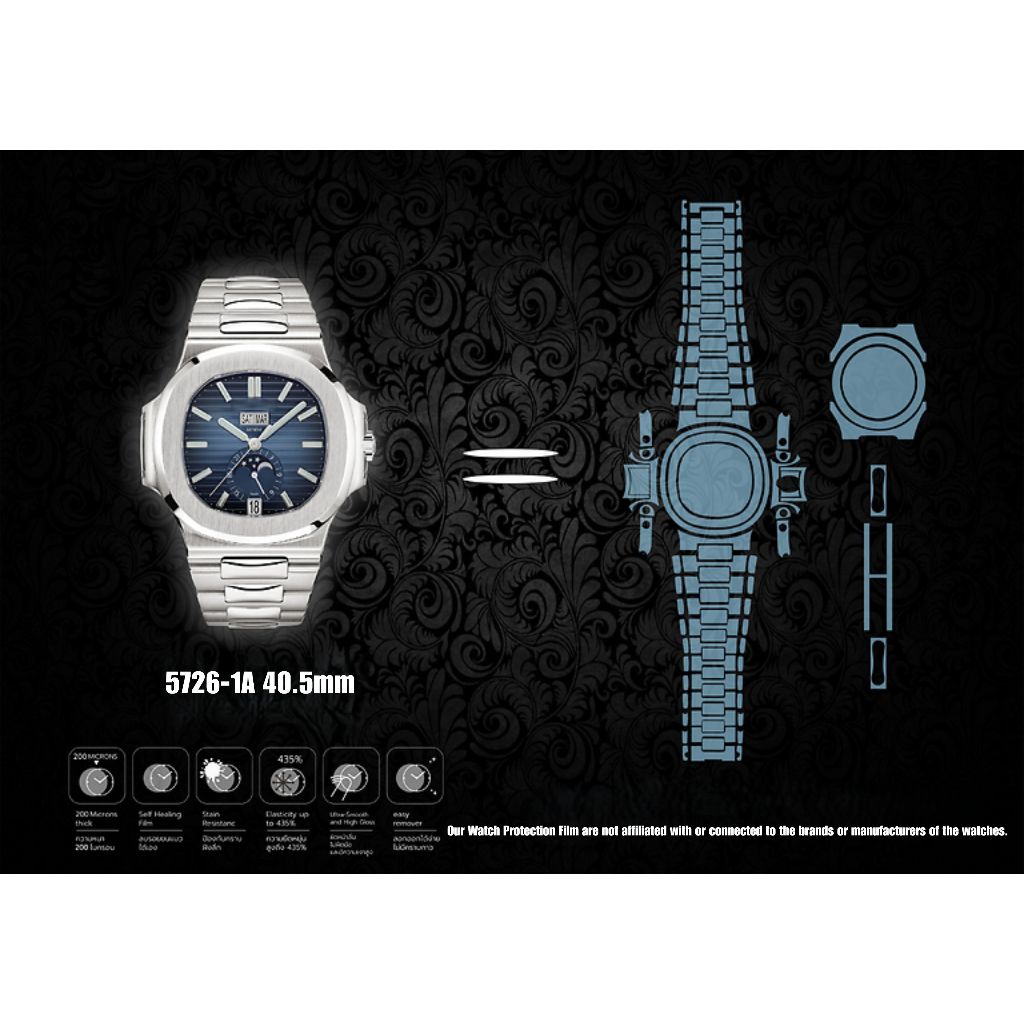 ฟิล์มป้องกันรอยนาฬิกา Watch Protection Film for PATEK PHILIPPE 5726-1A 40.5mm