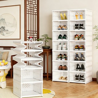 กล่องรองเท้า กล่องใส่รองเท้า 1-10ชั้น  กล่องเก็บรองเท้าพลาสต…