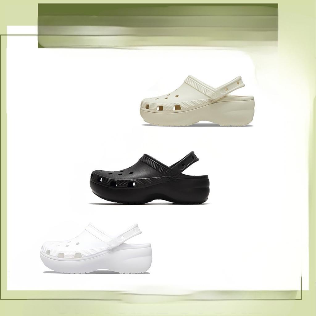 cro รองเท้าลำลองผู้หญิง CLASSIC PLATFORM CLOG รุ่น 2067502Y2 - BONE