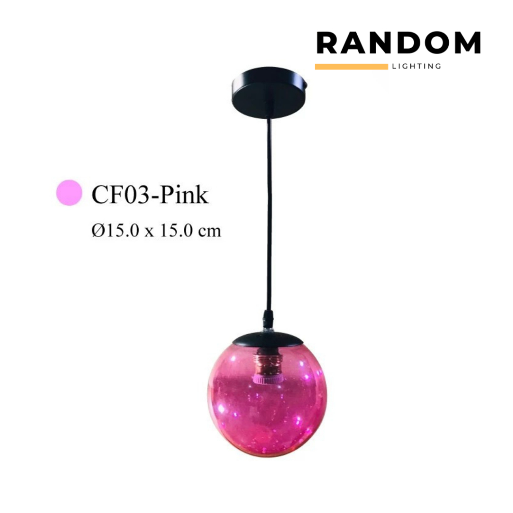 [สินค้าพร้อมจัดส่งจากไทย] โคมไฟห้อยเพดาน PINK RD-GD0018