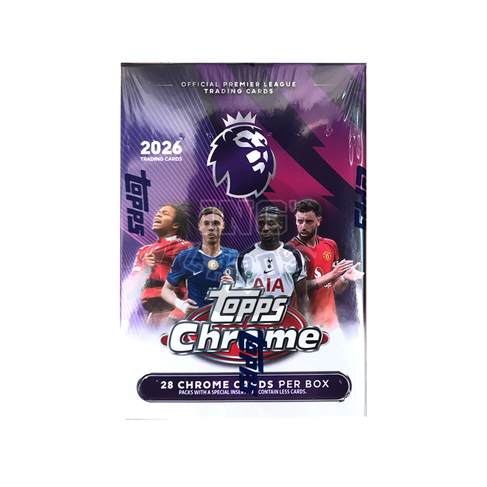 การ์ดสะสมฟุตบอล 2026  Topps Chrome Premier League  Value Blaster Box