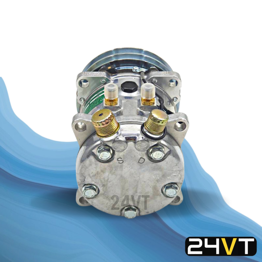 คอมแอร์ ซันเด้น 507 12 โวลต์ (แบบหัวเตเปอร์) SANDEN SD 507 12V COMPRESSOR คอมใหม่ คอมเพรสเซอร์ แอร์รถยนต์ ราคา ถูกที่สุด ดีลบีเคเค แกลเลอรีภาพที่ 3