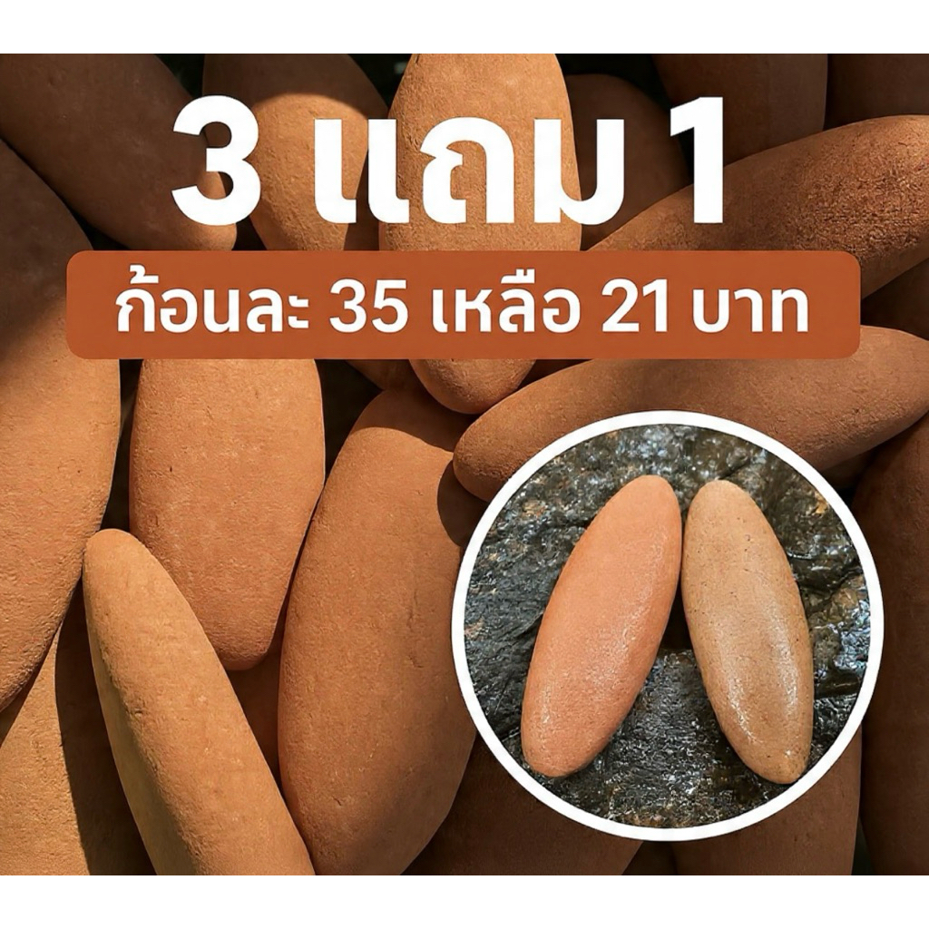 3 แถม 1 !!! หินขัดขี้ไคล หินขัดผิว หินพม่า