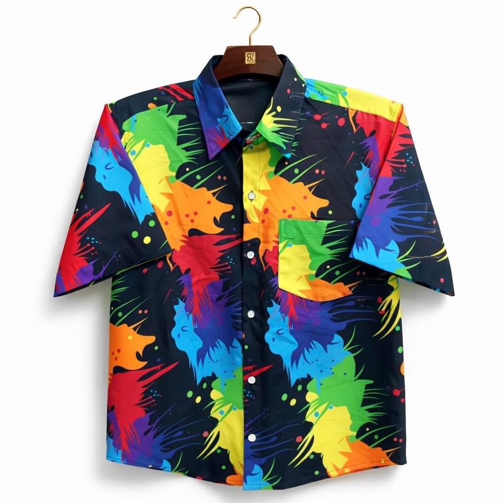 เสื้อฮาวาย ลายขายดี เนื้อผ้าไหมอิตาลีผ้านิ่ม ไซร์L-2XL