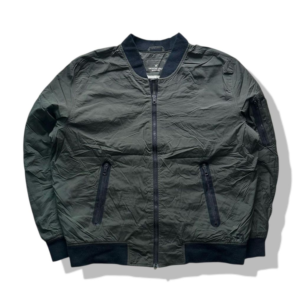 American Eagle Bomber Jacket(L) มือสอง รอบอก 50”
