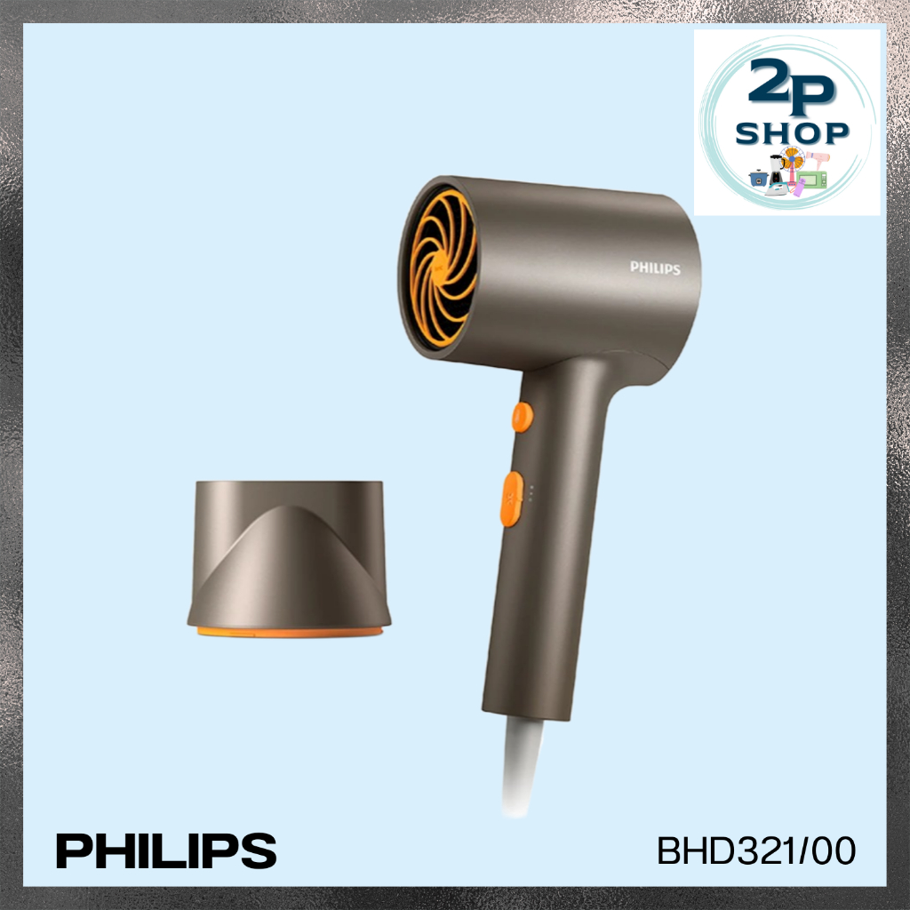 ไดร์เป่าผม 3000 Series PHILIPS รุ่น BHD321/00 สี Orange/Grey