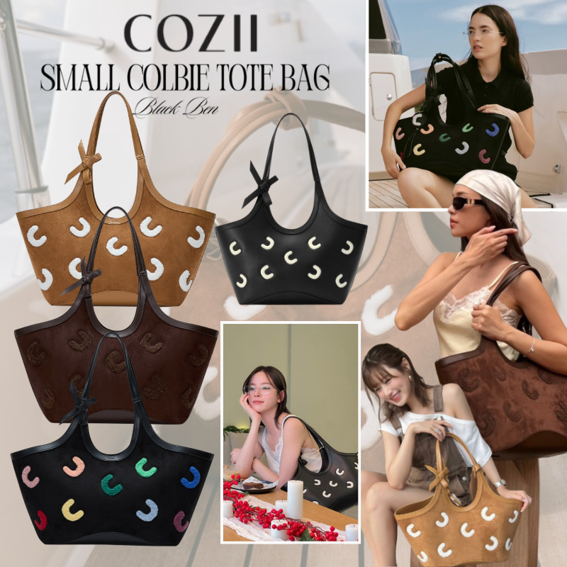 💯🔥กระเป๋าถือ COZII Small Colbie Tote Bag แท้ Cozii Official กระเป๋า Shoulder ความจุขนาดใหญ่ กระเป๋าส