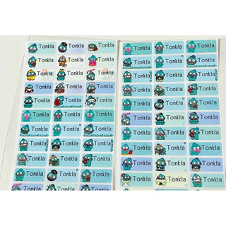สติ๊กเกอร์ชื่อ กันน้ำ รหัสสินค้า M.93 <SIZE M> Hangyodon ซานริโอ้