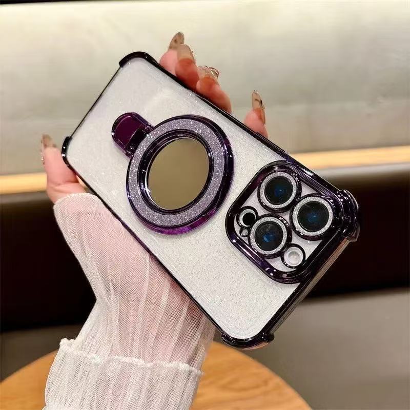 เคสขอบสี สำหรับ กันมุม iPhone 11 13 14 iX 15 Pro max 16 Pro max เคสทูโทน 2in1 กันกระแทกสี่มุม Q2