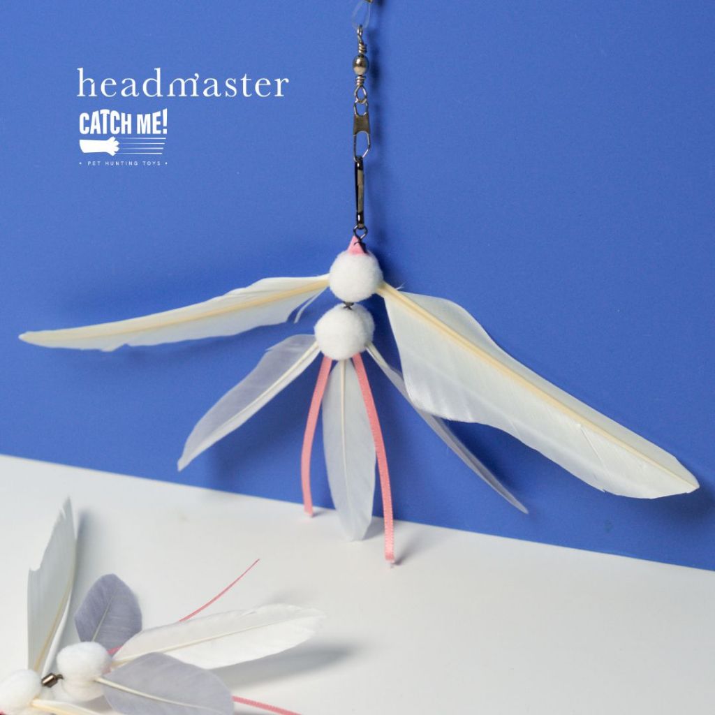 Catch Me! White Dove Cat Teaser Refill Head หัวล่อแมว อุปกรณ์ ไม้ตกแมว ไม้ล่อแมว