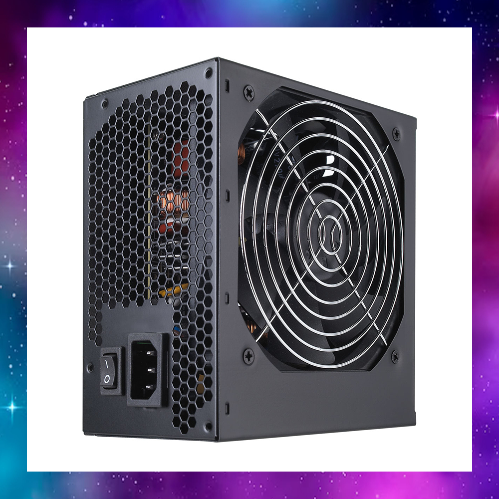 POWER SUPPLY (อุปกรณ์จ่ายไฟ) FSP PSU HV+ 600W/ 80+White ใช้งานปกติ ประกัน3/2028