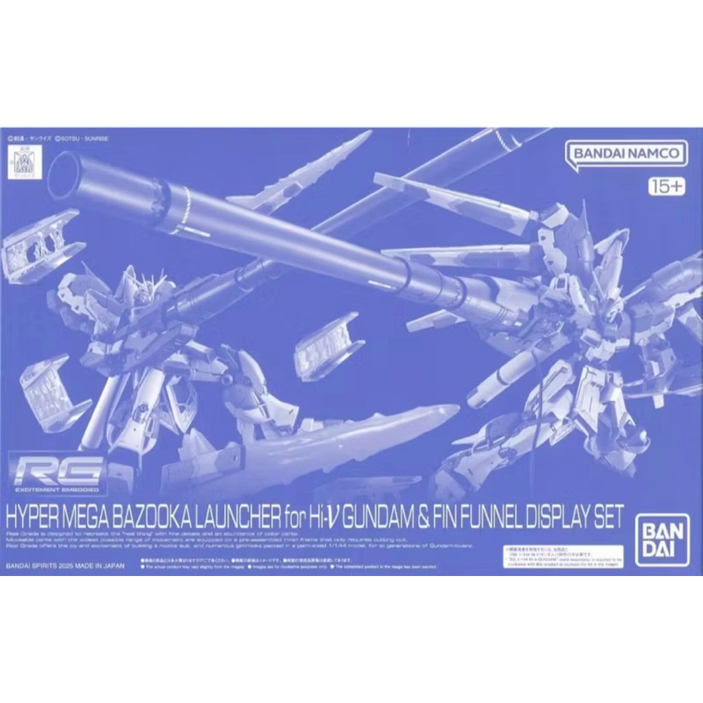 [P-BANDAI]:RG 1/144 νGundam Fin Funnel Effect Set