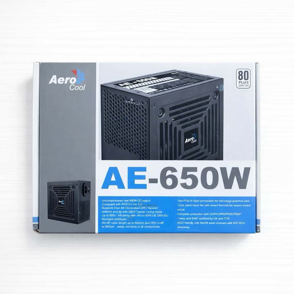 กล่องพาวเวอร์ซัพพลาย กล่องPSU AE 650W สภาพดี