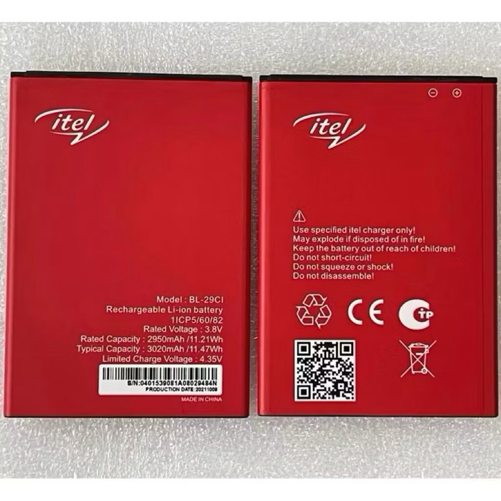 100% ใหม่3000MAh 11.4Wh BL-29Ci เปลี่ยนแบตเตอรี่สำหรับ ITEL S15 Pro A55/A55 LTE L6003P Li-Ion Li-แบต