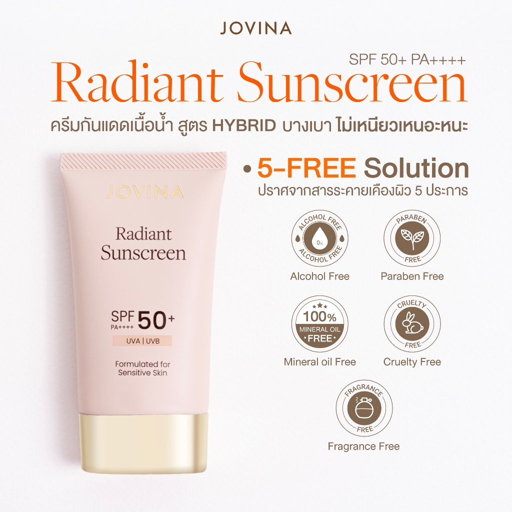 JOVINA RADIANT SUNSCREEN SPF50+ PA++++