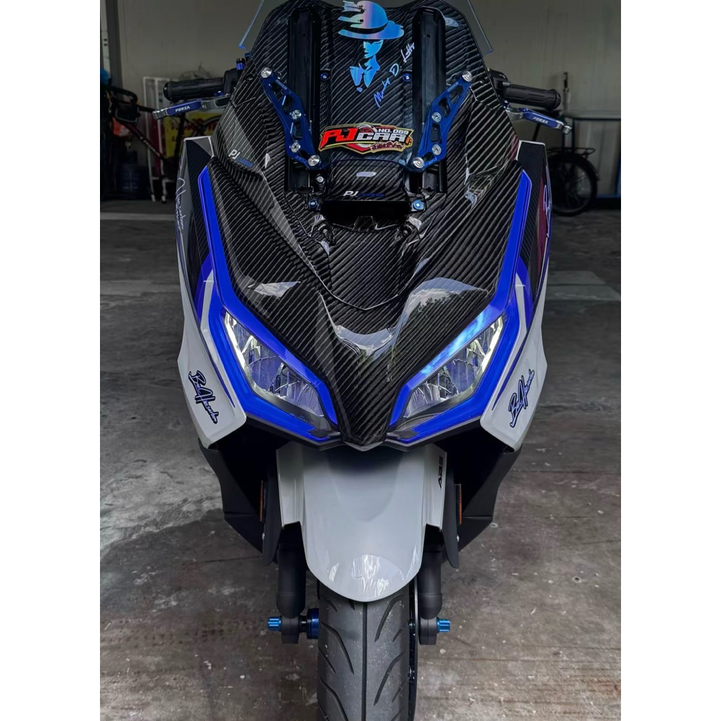 ชุดหน้าซิ่งBossHisocarbon by PJcar ลาย4 คาร์บอนผ้าแท้