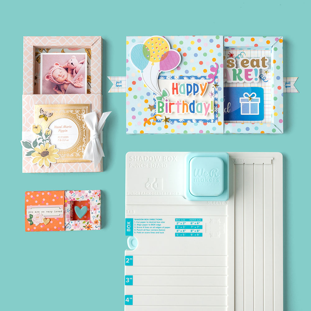 We R Makers Punch Board Shadow Box We R Makers Punch Board Shadow Box We R Makers Punch Board Shadow