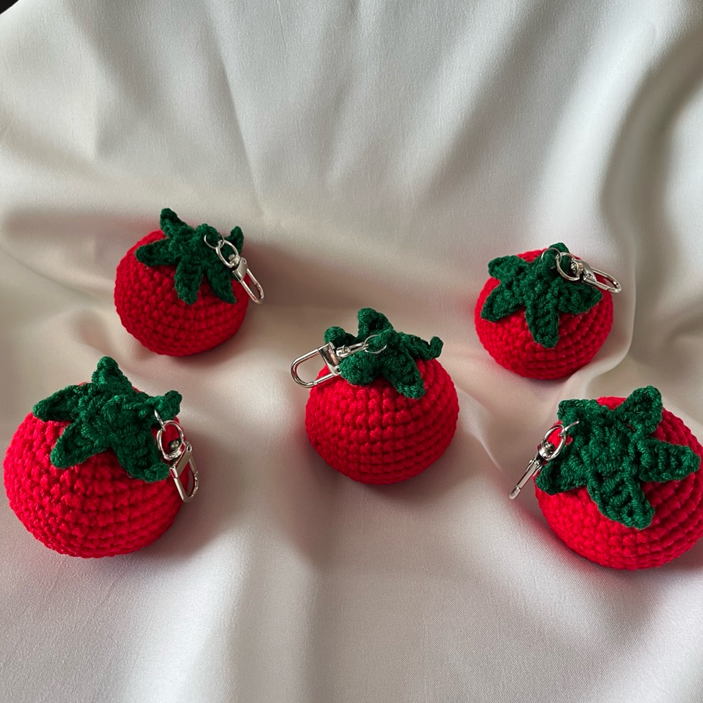 พวงกุญแจมะเขือเทศ🍅🍅 Tomato keychain ✨✨