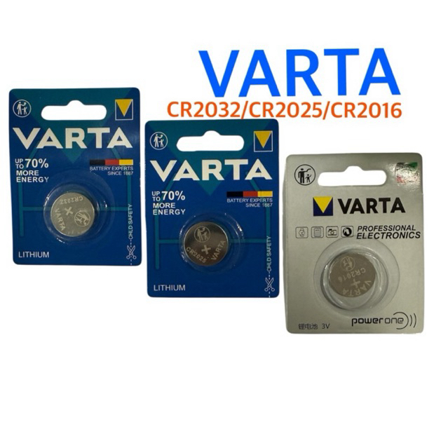 ถ่านVARTA CR2032/CR2025/CR2016 Lithium3V 1ก้อน