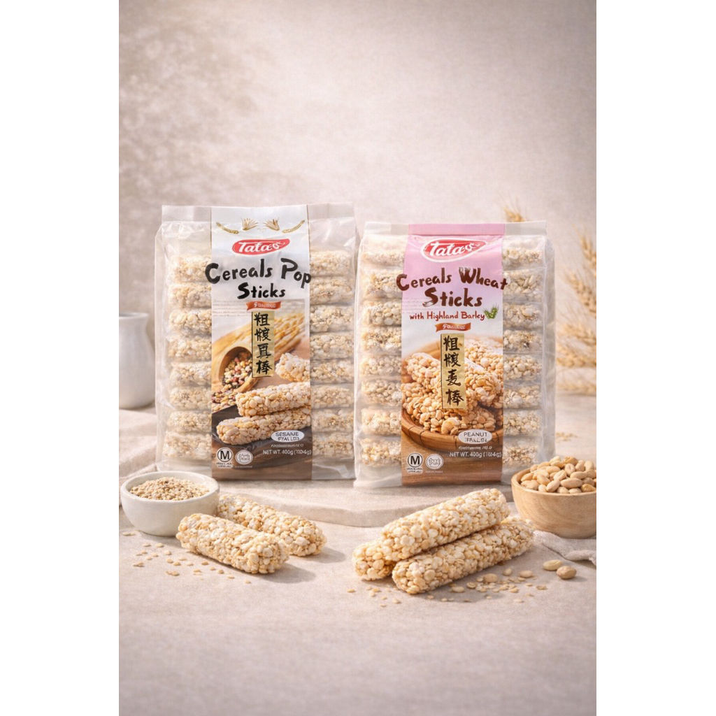 ขนมลูกเดือยอัดแท่ง(Cereal pop stick) ขนาด 400 กรัม